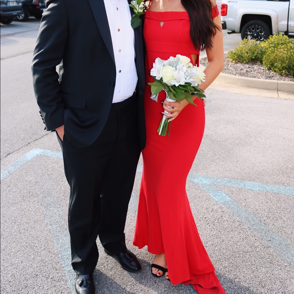 Lovers and friends red gown